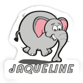 Jumping Elephant Sticker Jaqueline Image