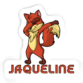 Jaqueline Sticker Dabbing Fox Image
