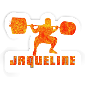 Weightlifter Sticker Jaqueline Image