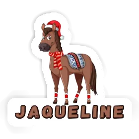 Sticker Jaqueline Christmas Horse Image