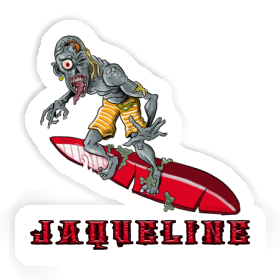 Surfer Sticker Jaqueline Image