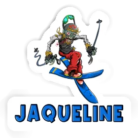 Jaqueline Sticker Skier Image