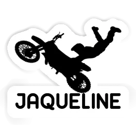 Motocross Rider Sticker Jaqueline Image