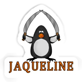 Sticker Fighting Penguin Jaqueline Image