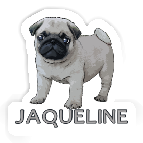 Sticker Jaqueline Pug Image