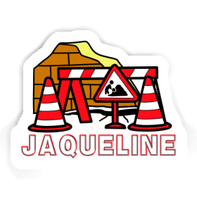 Road Construction Sticker Jaqueline Image