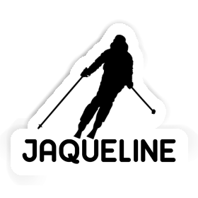 Skier Sticker Jaqueline Image