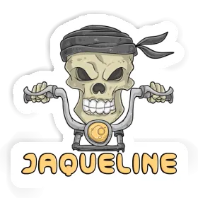 Motorbike Rider Sticker Jaqueline Image