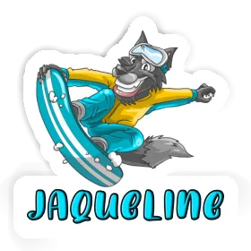 Snowboarder Sticker Jaqueline Image