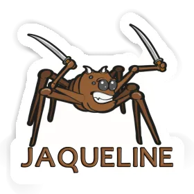 Sticker Jaqueline Fighting Spider Image