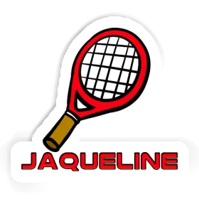 Jaqueline Sticker Tennis Racket Image