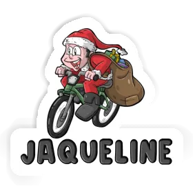 Bicycle Rider Sticker Jaqueline Image