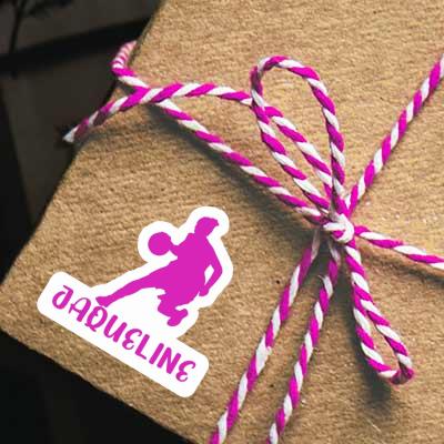 Sticker Jaqueline Basketball Player Notebook Sticker Jaqueline Basketball Player Notebook Image