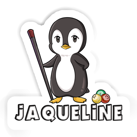 Jaqueline Sticker Billiards Player Laptop Jaqueline Sticker Billiards Player Laptop Image