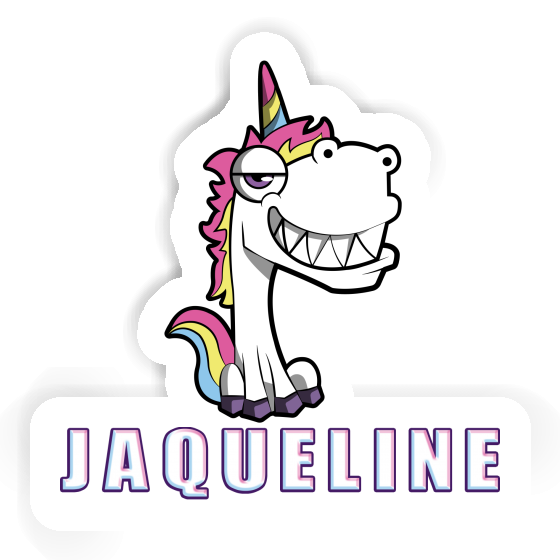 Sticker Jaqueline Grinning Unicorn Notebook Sticker Jaqueline Grinning Unicorn Gift package Image