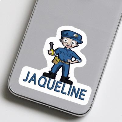Jaqueline Sticker Electrician Laptop Jaqueline Sticker Electrician Laptop Image