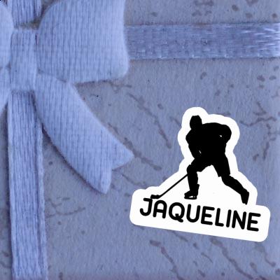 Eishockeyspieler Aufkleber Jaqueline Eishockeyspieler Aufkleber Jaqueline Image