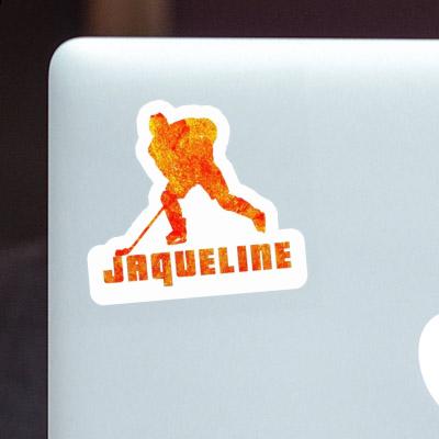 Eishockeyspieler Aufkleber Jaqueline Eishockeyspieler Aufkleber Jaqueline Image