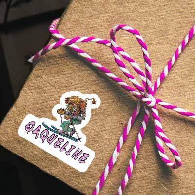 Telemark Skier Sticker Jaqueline Notebook Telemark Skier Sticker Jaqueline Notebook Image