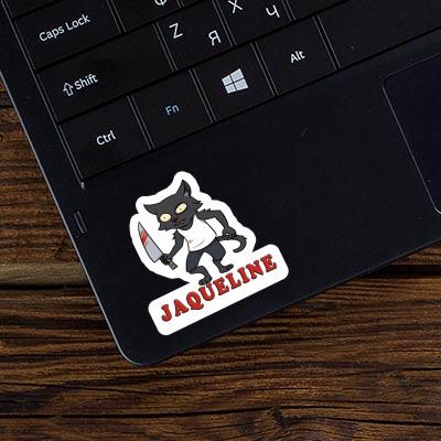 Jaqueline Sticker Psycho Cat Jaqueline Sticker Psycho Cat Image