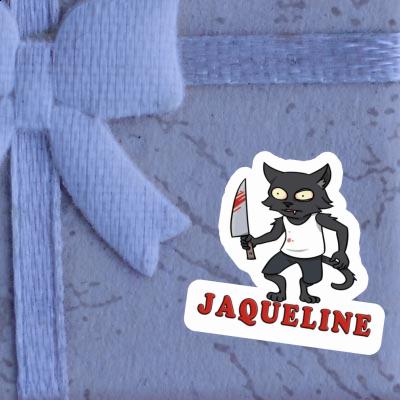 Jaqueline Sticker Psycho Cat Notebook Jaqueline Sticker Psycho Cat Notebook Image