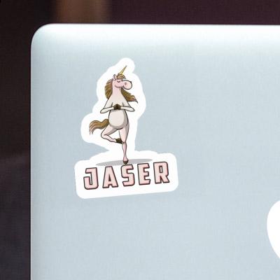 Jaser Sticker Yoga Unicorn Jaser Sticker Yoga Unicorn Image