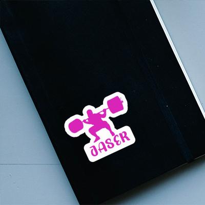 Jaser Sticker Weightlifter Laptop Jaser Sticker Weightlifter Laptop Image