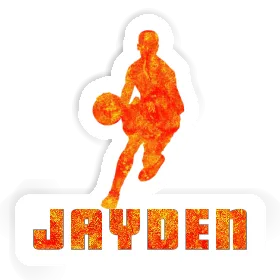 Jayden Sticker Basketball Player Image