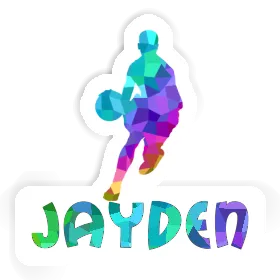 Jayden Sticker Basketball Player Image