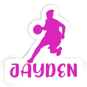 Jayden Sticker Basketball Player Image