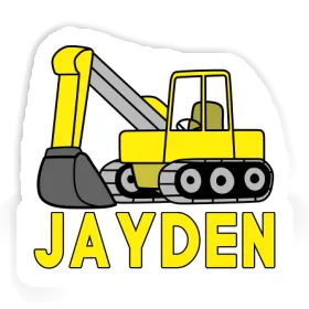 Sticker Excavator Jayden Image