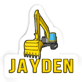 Sticker Jayden Excavator Image