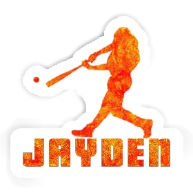 Sticker Baseball Player Jayden Image