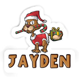 Sticker Christmas Cat Jayden Image