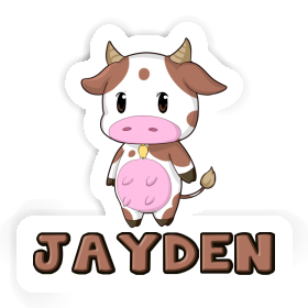 Cow Sticker Jayden Image