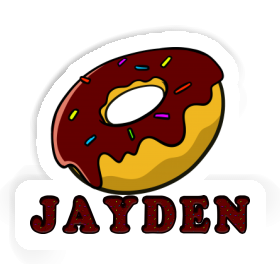 Jayden Autocollant Donut Image