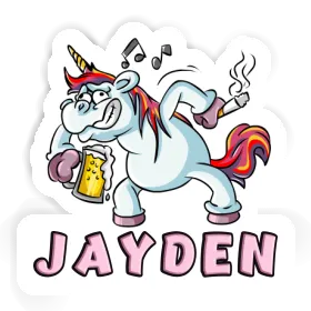 Party Unicorn Sticker Jayden Image