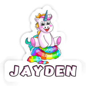 Jayden Sticker Baby-Unicorn Image