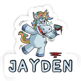 Unicorn Sticker Jayden Image