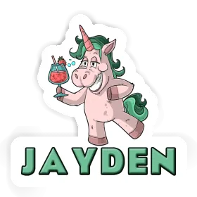 Party Unicorn Sticker Jayden Image