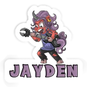 Sticker Rocking Unicorn Jayden Image