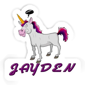 Sticker Angry Unicorn Jayden Image