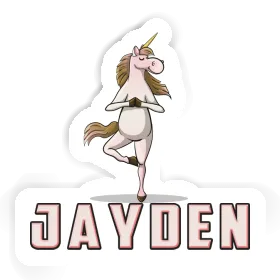 Jayden Sticker Yoga Unicorn Image