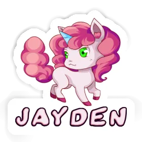 Unicorn Sticker Jayden Image