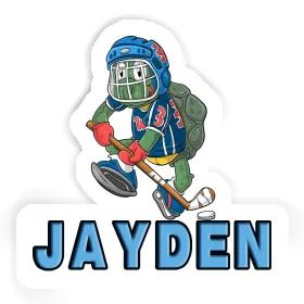 Sticker Jayden Hockey Player Image