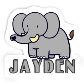 Sticker Elephant Jayden Image