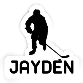 Jayden Sticker Hockey Player Image