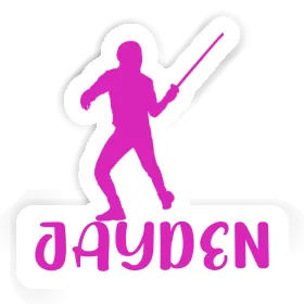 Jayden Sticker Fencer Image