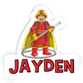 Sticker Jayden Firefighter Image