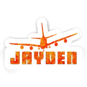 Airplane Sticker Jayden Image